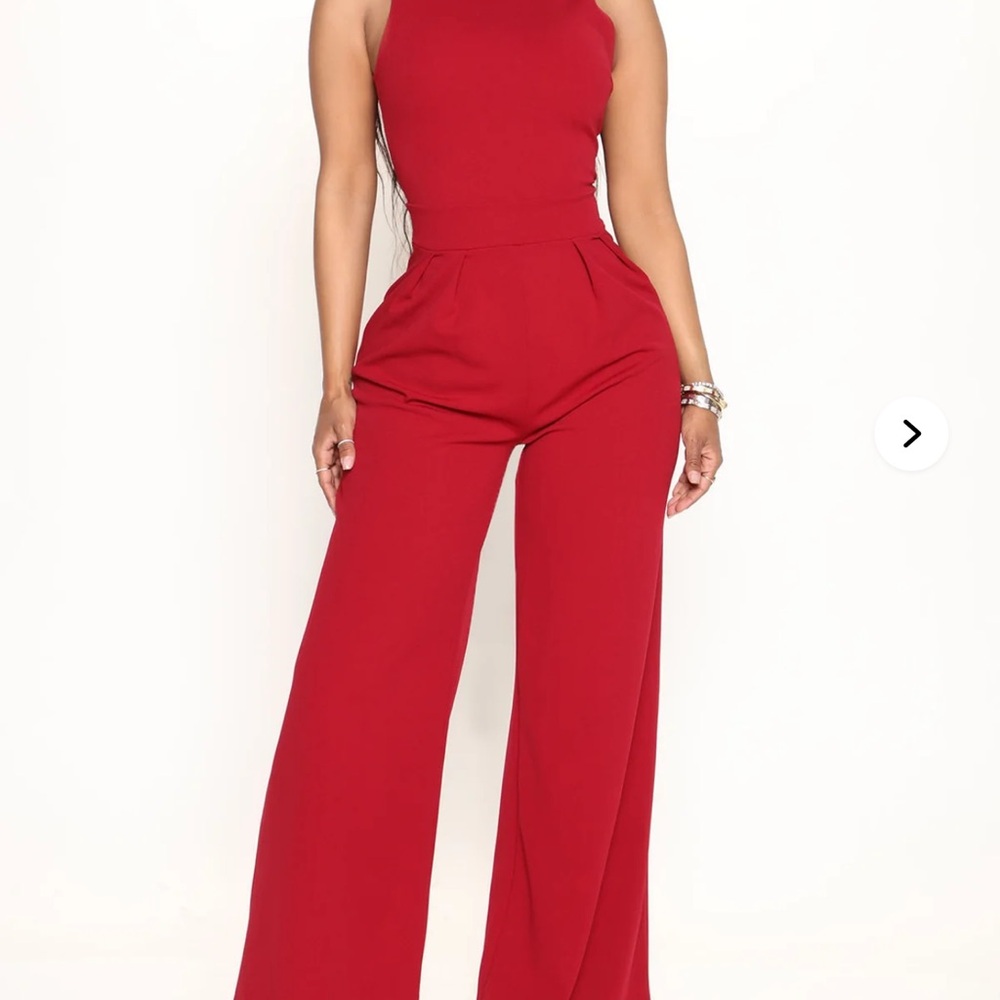 Fashion Nova Bold Red Jumpsuit